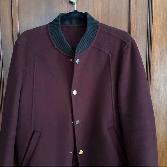 Burgundy bomber jacket - Picture 3 of 10